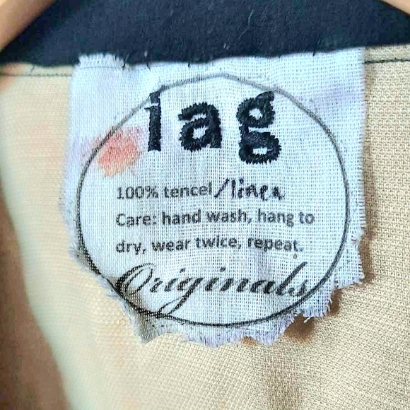 Vintage IAG Khaki Linen Vest - Picture 5 of 7